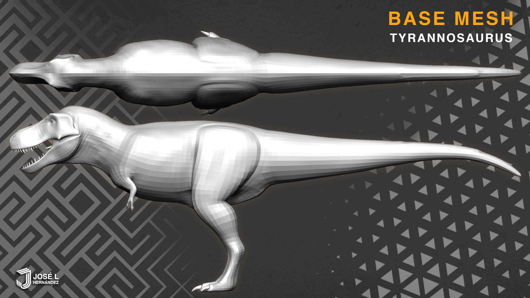 ArtStation - BaseMesh - Tyrannosaurus Rex | Resources