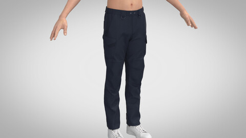Tactical Cargo Pants, Marvelous Designer, Clo +obj, fbx