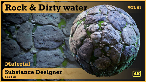 rock drit water - VOL 02 - substance designer