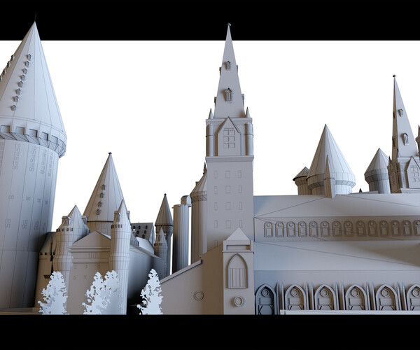 ArtStation - Hogwarts- 3d Model | Resources