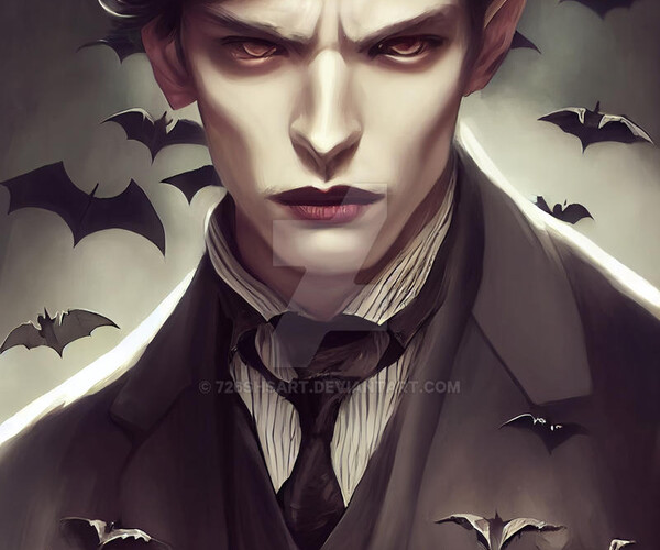 ArtStation - Male vampire elegant style 1 | Artworks