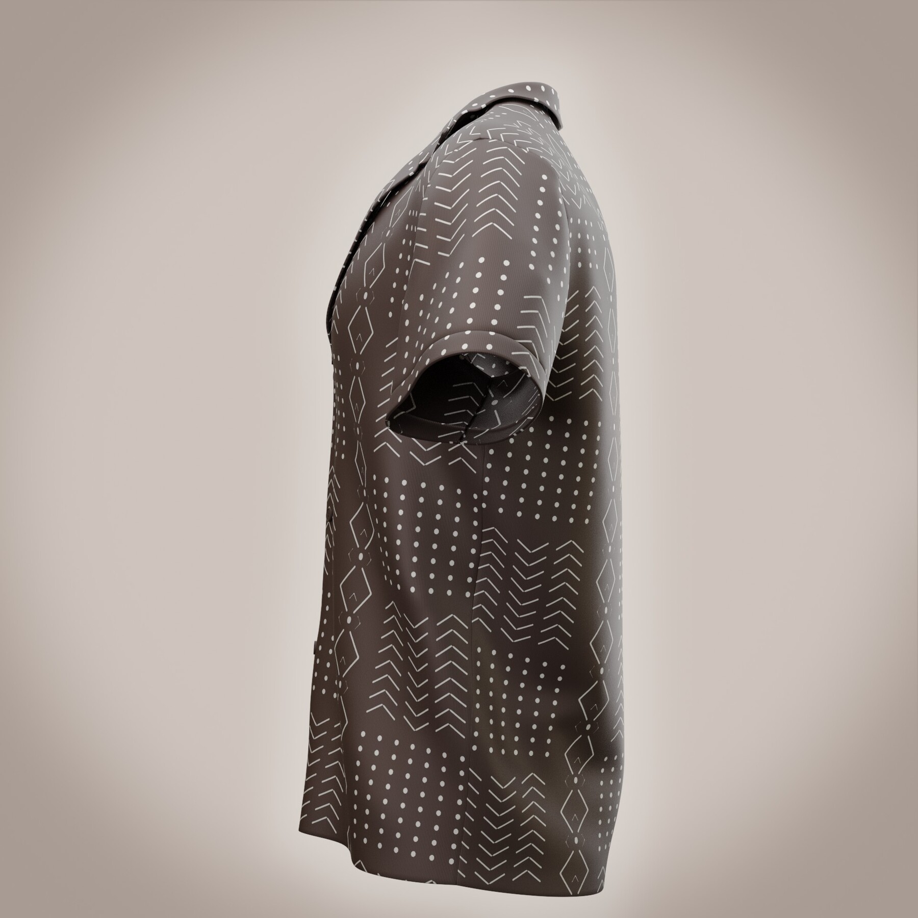 Printed silk shirt main image 0