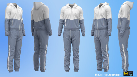 Male Tracksuit, marvelous designer,clo3d
