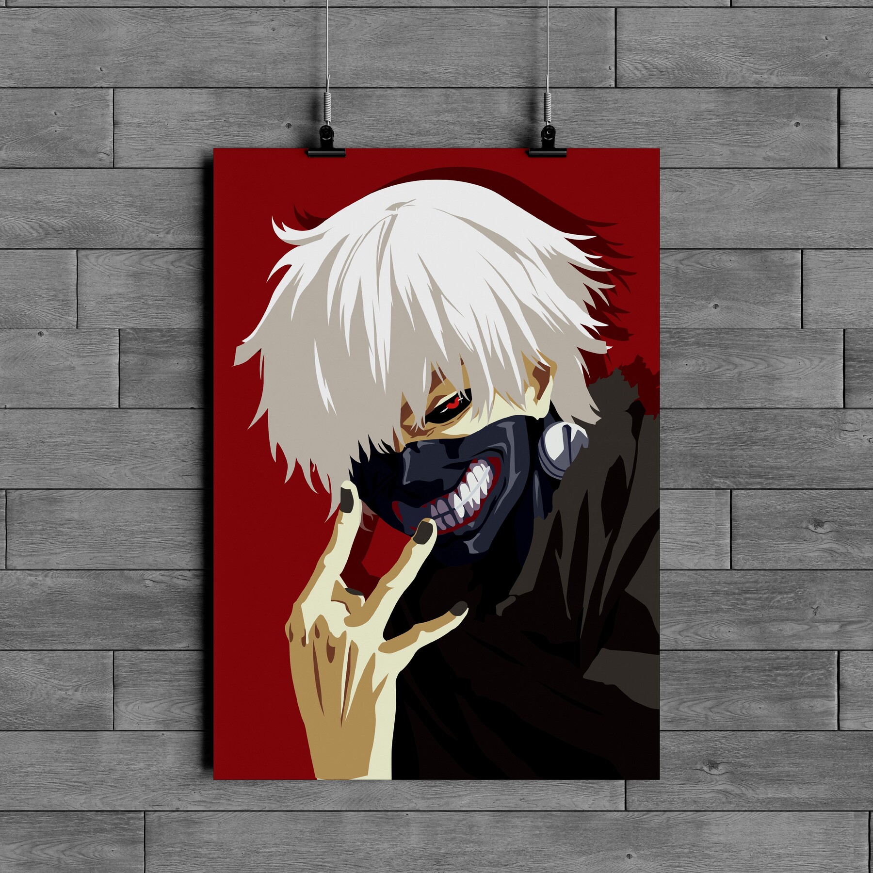  makeuseof Kaneki Ken-Tokyo Ghoul Anime Poster Art Wall