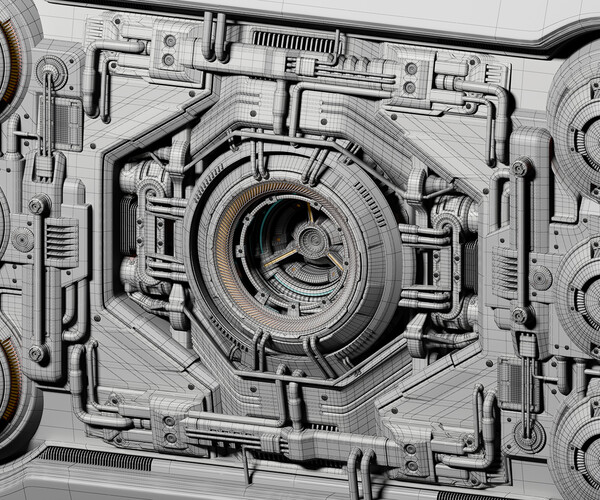 ArtStation - Sci-Fi Kitbash Hard Surface Mega pack 4 (Max,FBX,OBJ ...