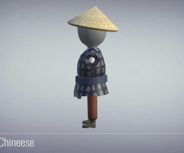 ArtStation 3D Chineese Stickman Hypecasual Game Assets