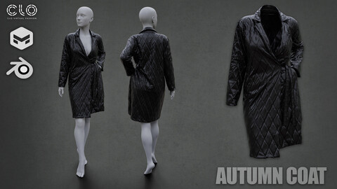 Autumn Coat .ZPRJ .blend .obj .fbx