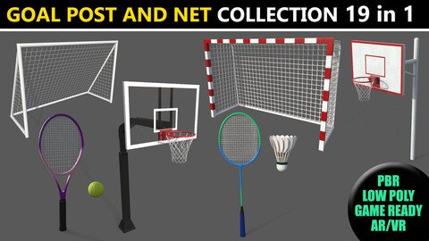 PBR Sports Goal Post and Net - Collection