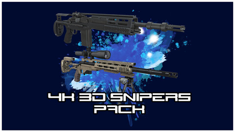 FPS Guns 4K - Sniper Pack