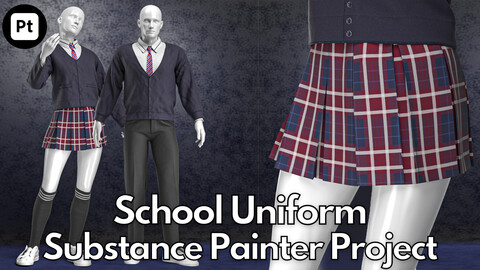 School uniform No.2 : Substance Painter Project