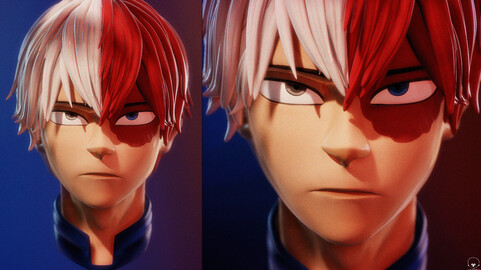 ArtStation - 3D Model - SHOTO TODOROKI | Resources