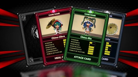 TCG Game Card Template 3 in 1