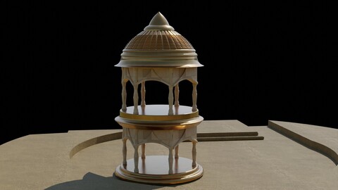 Realistic Temple 3D Model