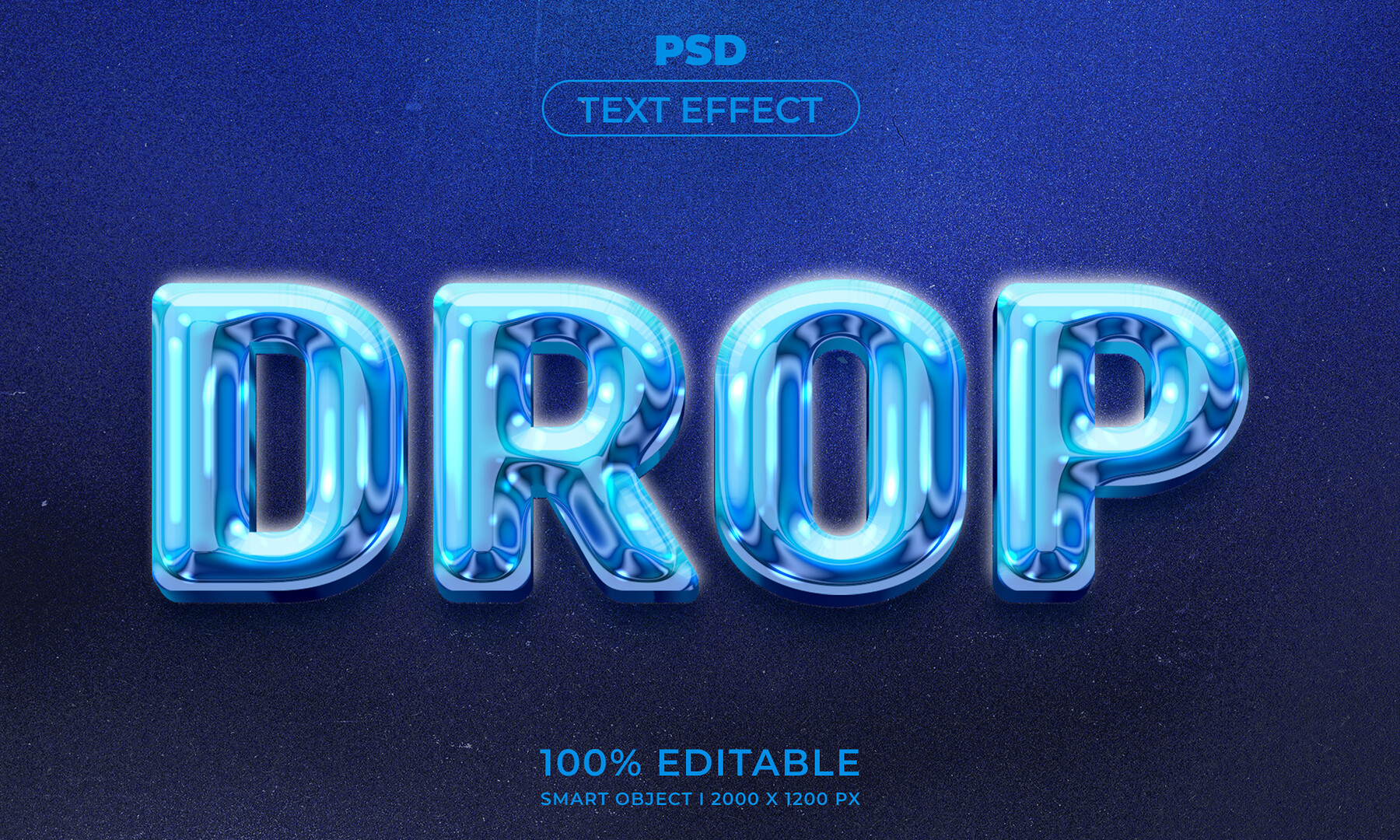 Artstation 3d Drop Psd Fully Editable Text Effect Layer Style Psd Mockup Template Artworks