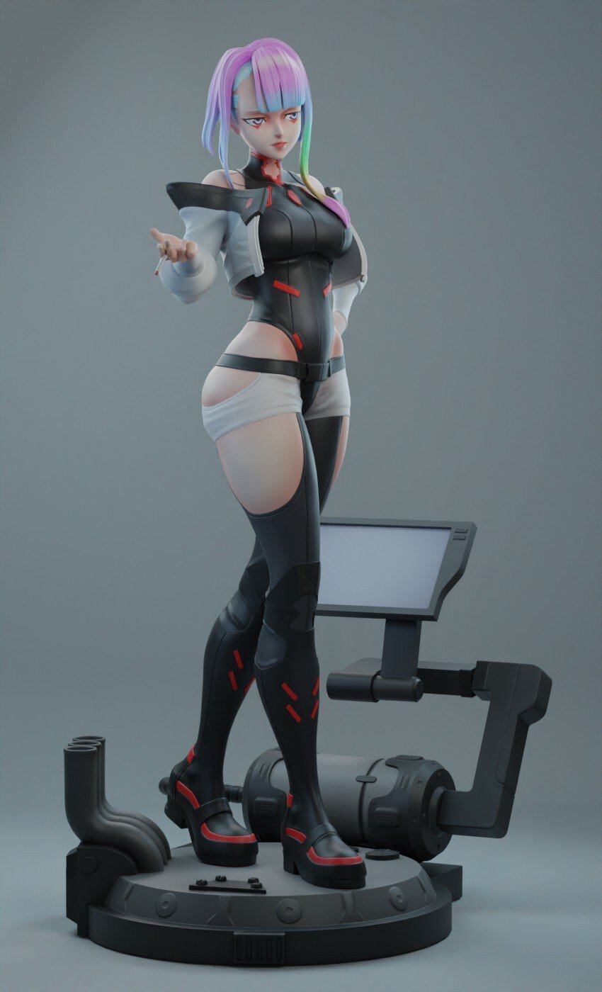 Lucy - STL Cyberpunk Edgerunners Anime Model Figure