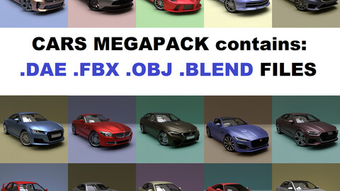 CARS MEGAPACK (15 MODELS)