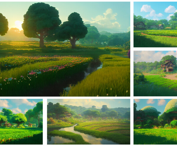 ArtStation - 300+ Images Rural and Agriculture Landscape 3D ...