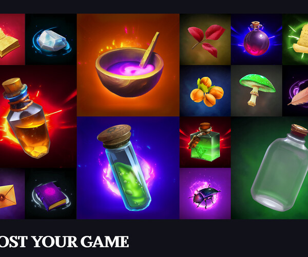 Artstation Rpg Icons Starter Pack Game Assets 7661