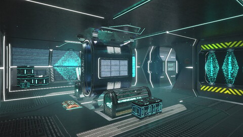 Spaceship Interior - Level Design