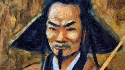 Japanese Samurai portrait