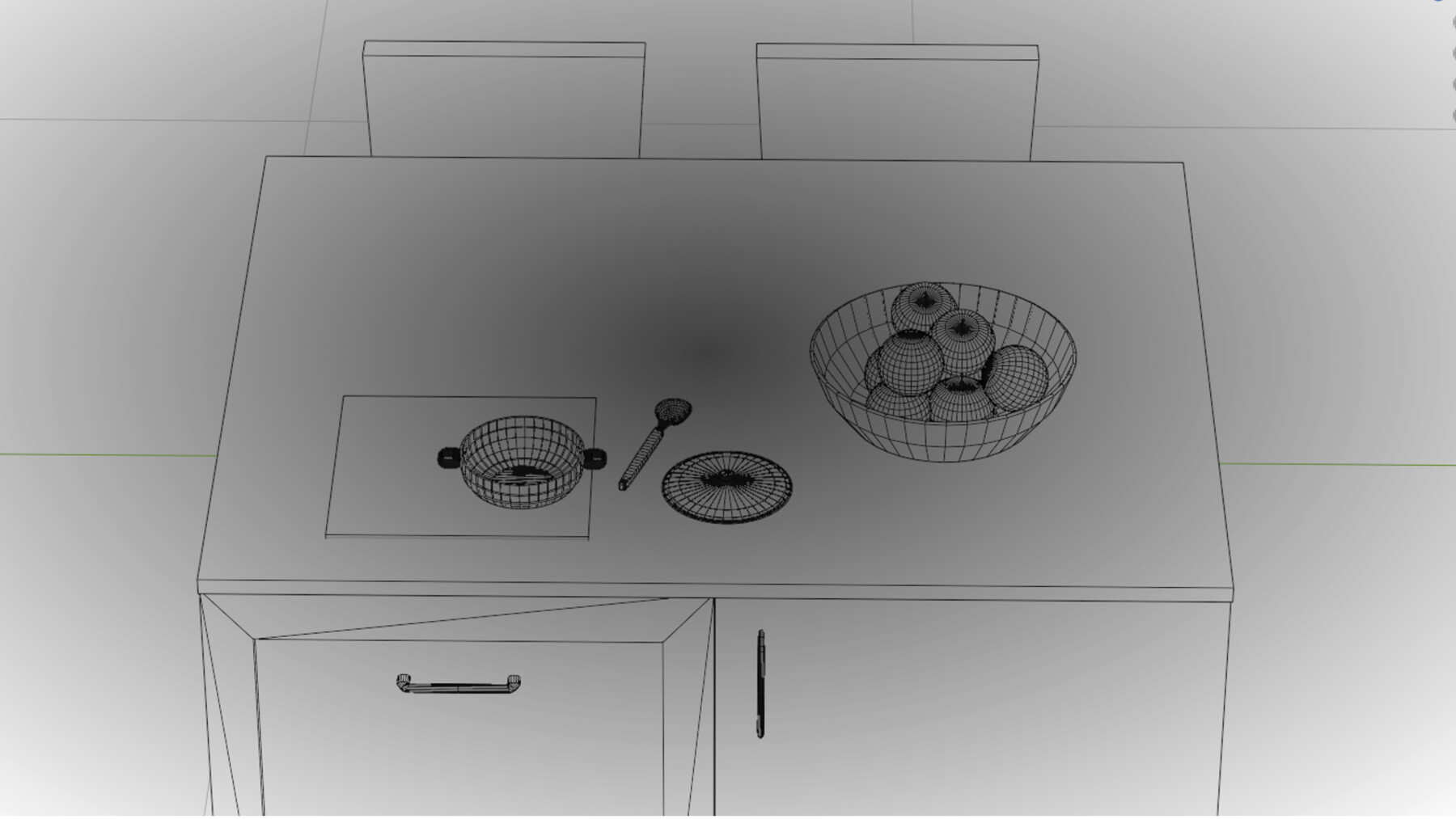 ArtStation Doll Kitchen 3D Model Game Assets