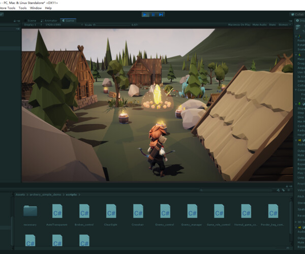 ArtStation Unity Archery Game Template Game Assets
