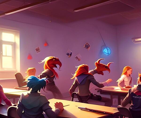 ArtStation - 43 school class room of university 1600 jpg pack runwayml ...
