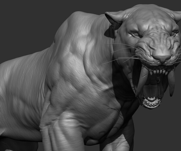 ArtStation - Printable Sabertooth | Resources