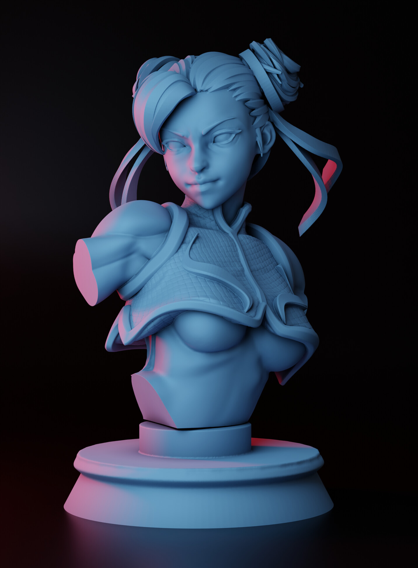 CHUNLI BUST FOR 3D PRINT