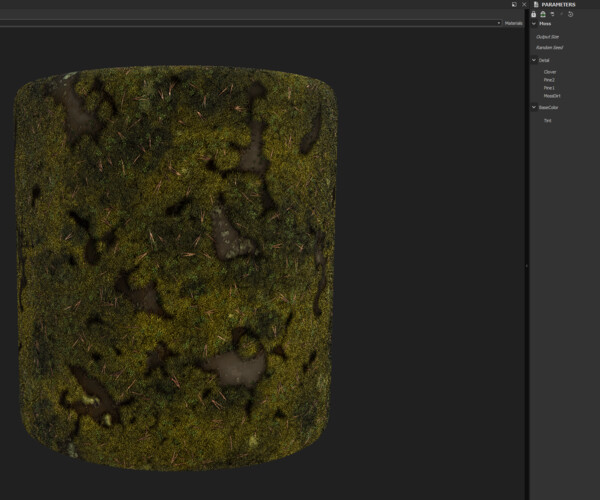 ArtStation Moss Material Substance Painter Resources