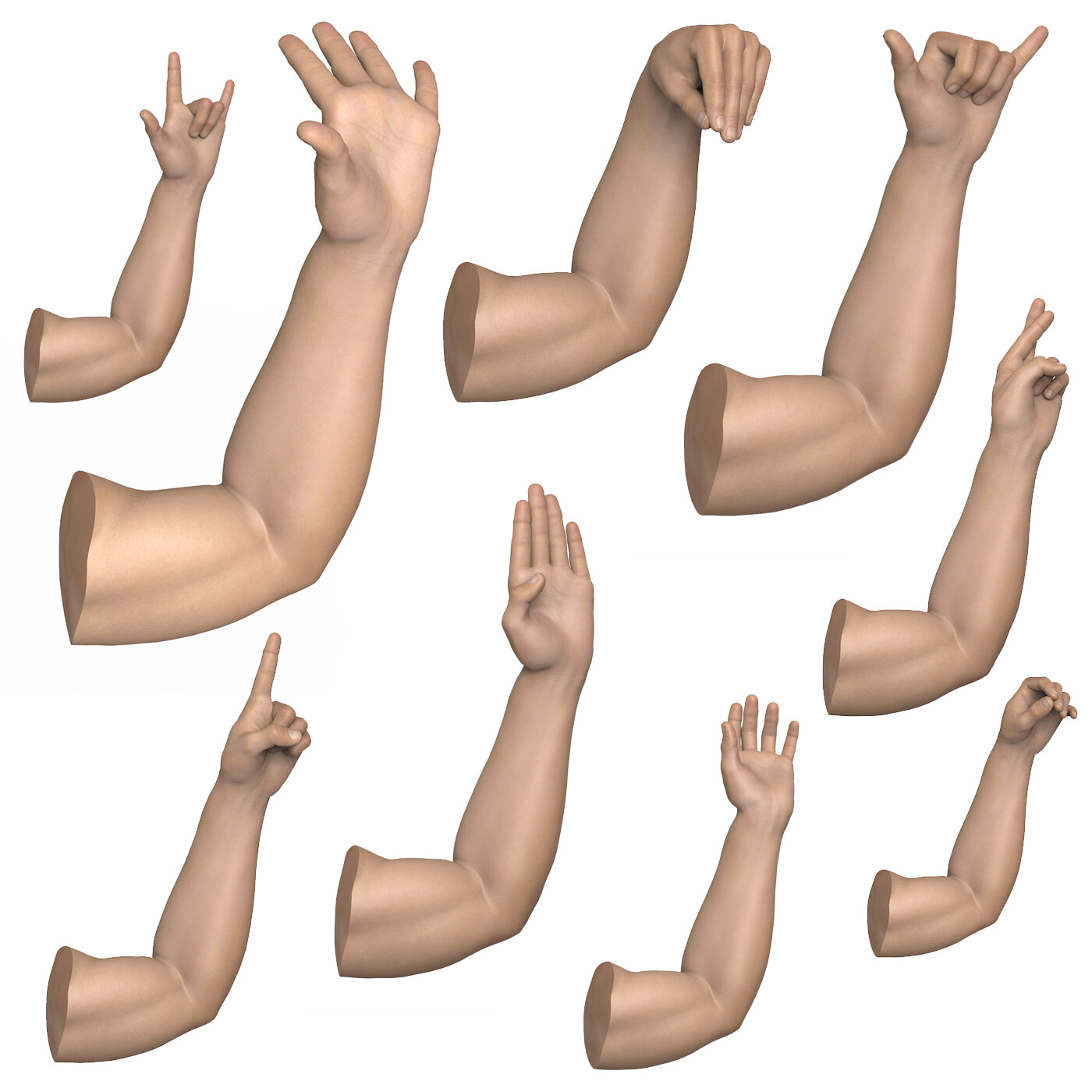 Set Different Hand Gestures Hands Different Stock Vector (Royalty Free)  2265452015 | Shutterstock