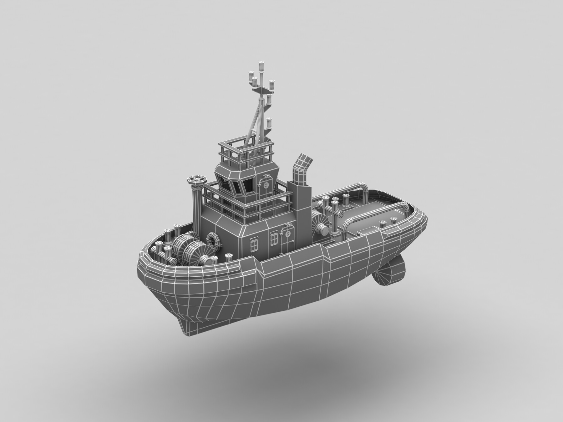 ArtStation - Tug Boat | Game Assets