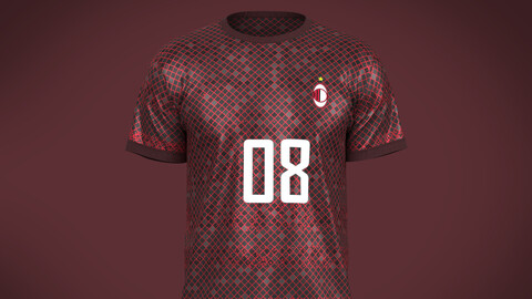 Soccer Red Jersey-08