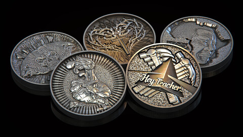 Fiber Laser Coin Set - Combo 03