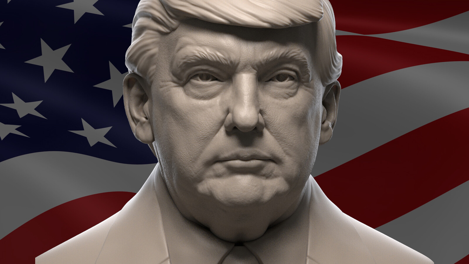 ArtStation - Donald Trump Bust 3D print | Resources