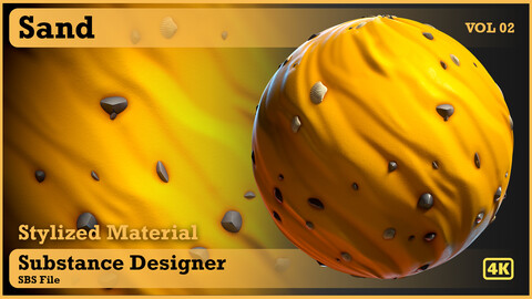 Sand stylize -  VOL 02 - substance designer