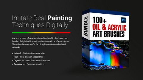 100+ Oil & Acrylic Art Brushes