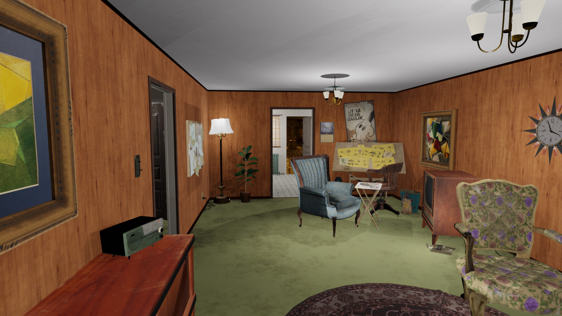 ArtStation BATIM Chapter 5 / Joey Drew Appartment Resources