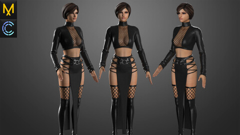 Outfit Female OBJ mtl FBX ZPRJ