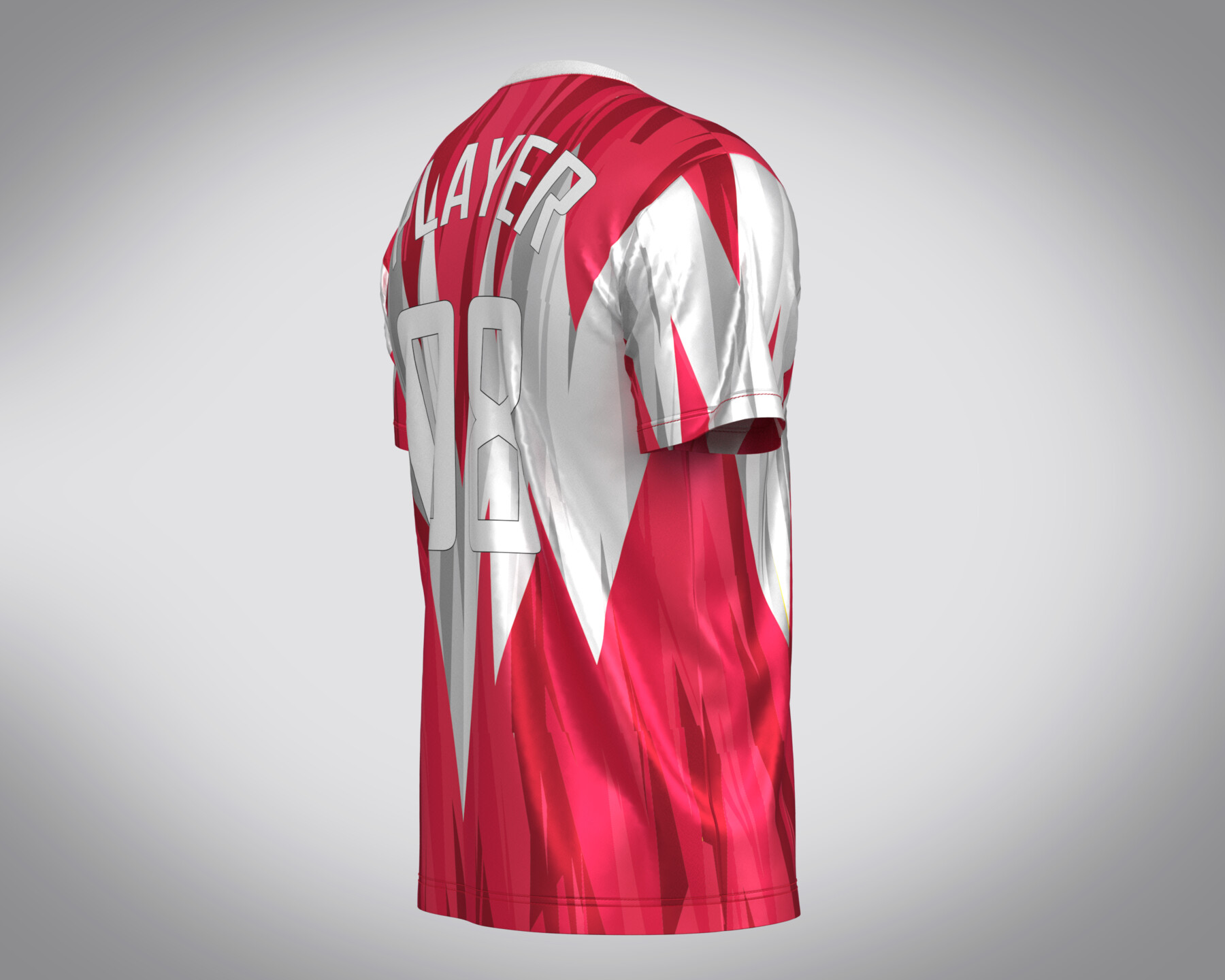 ArtStation - Soccer Red Sports Jersey Player-08 | Resources