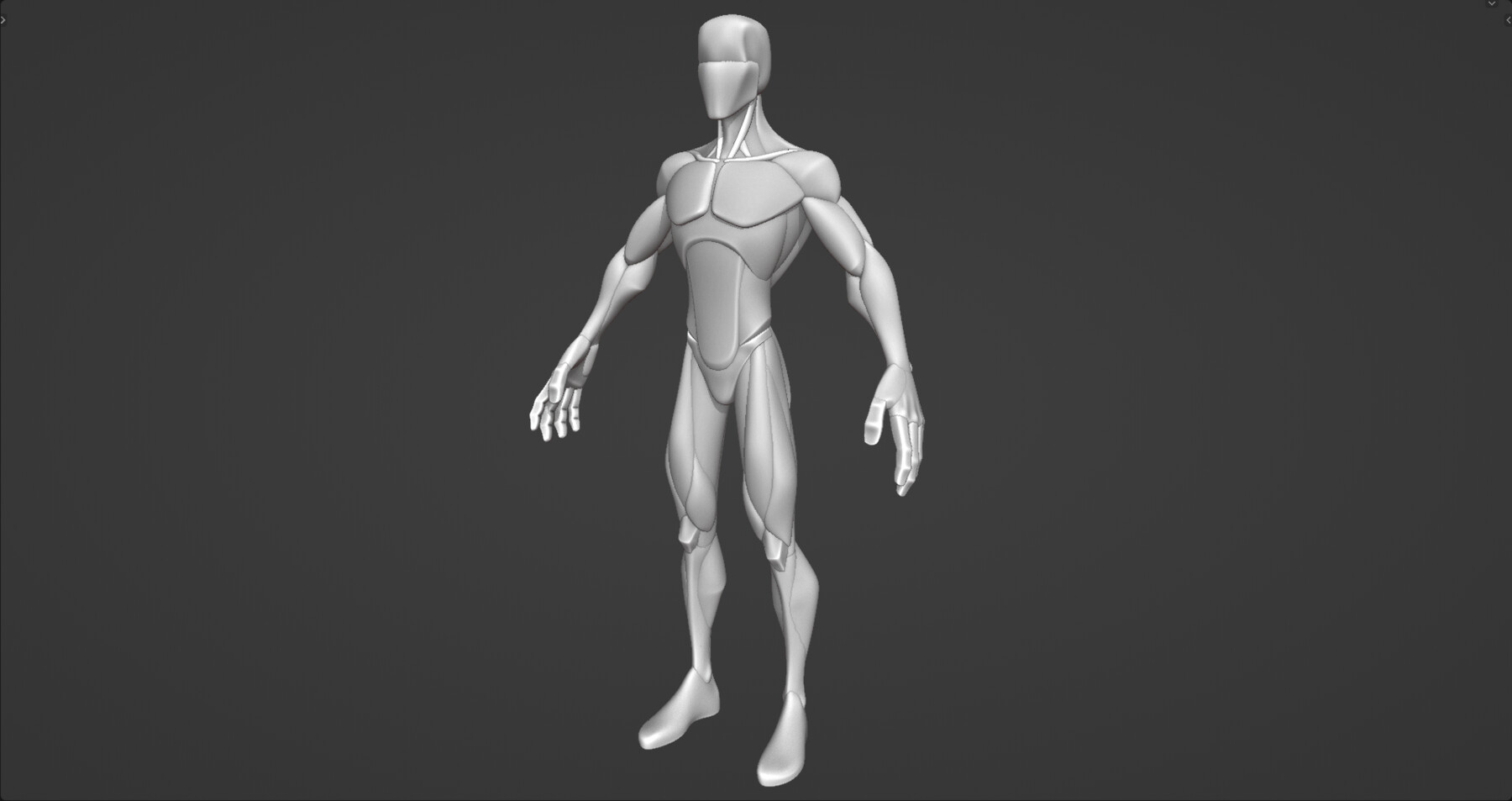 Artstation Stylized Male Anatomy Blockout V2 Resources