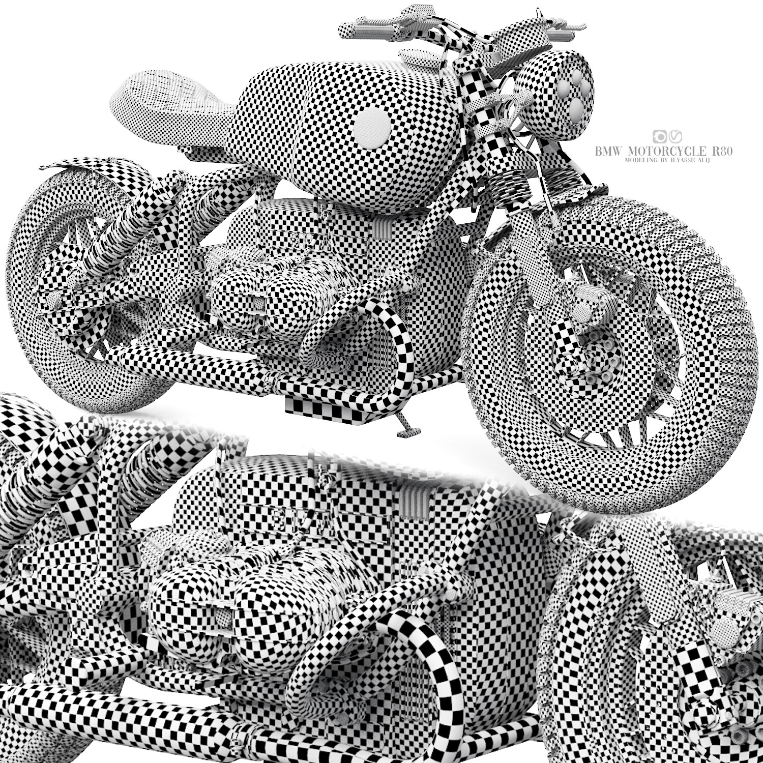 ArtStation - bmw motorcycle r80 | Resources