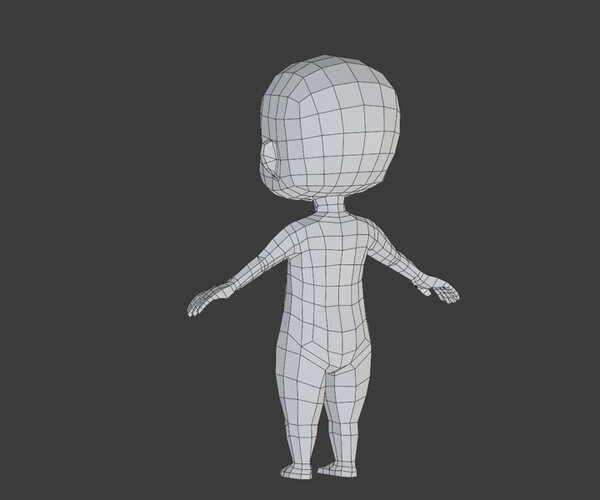 ArtStation - Chibi base mesh | Resources