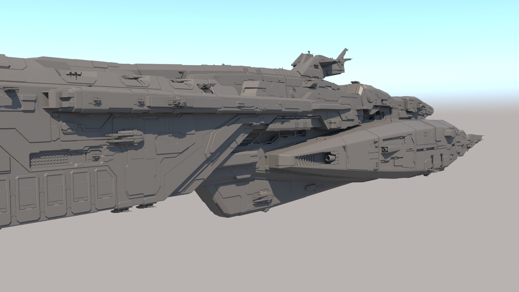 ArtStation - Sci Fi Space Battleship | Resources