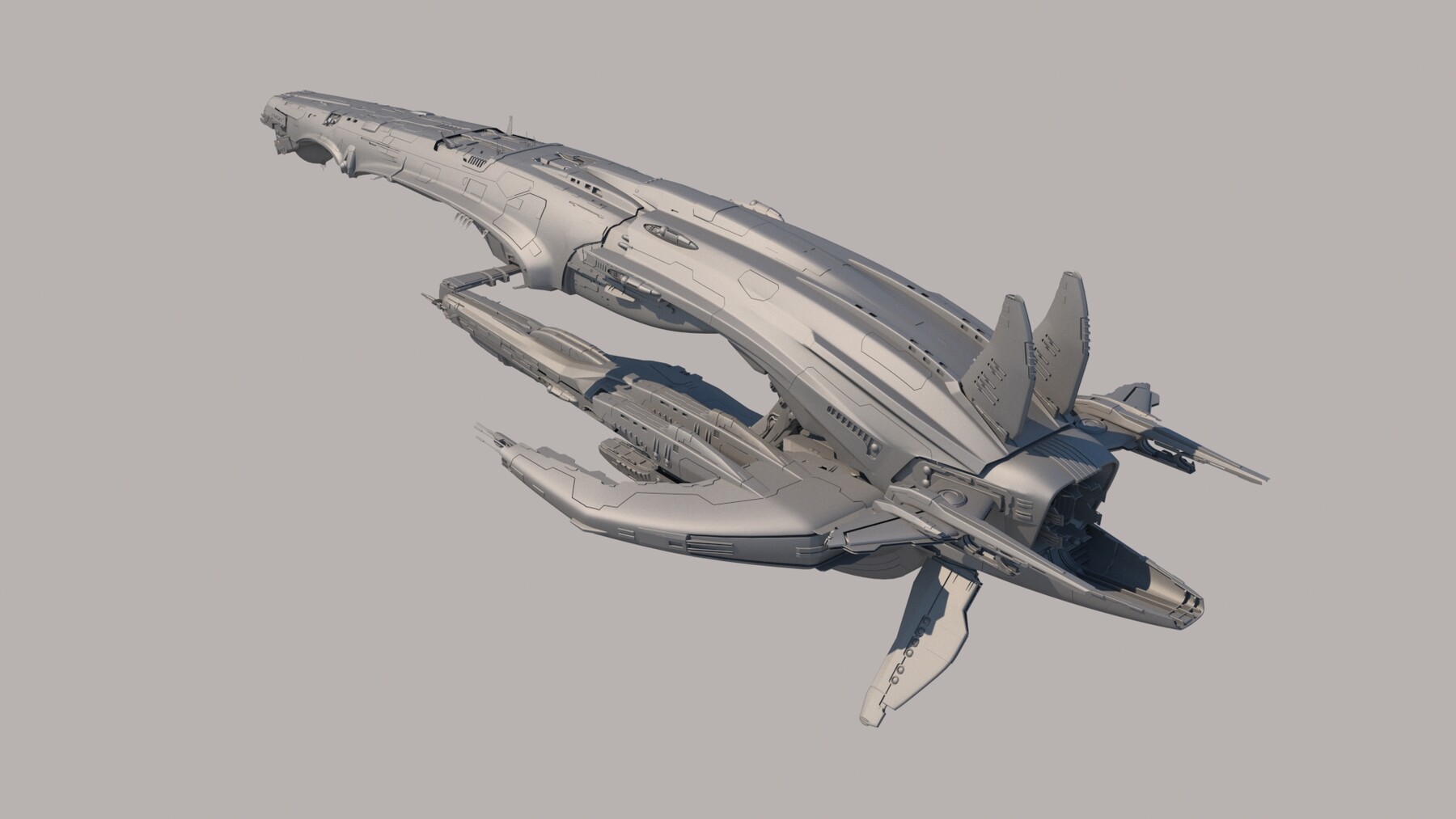 ArtStation - Sci Fi Alien spaceship. | Resources