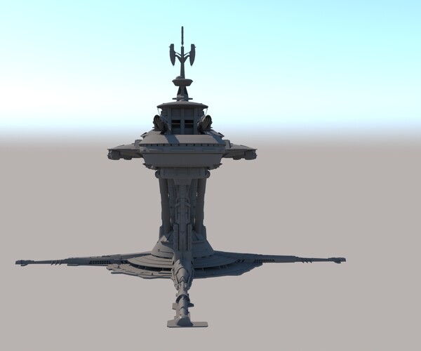 ArtStation - Sci Fi Futuristic Structure. | Resources