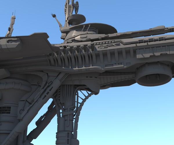 ArtStation - Sci Fi Futuristic Structure. | Resources