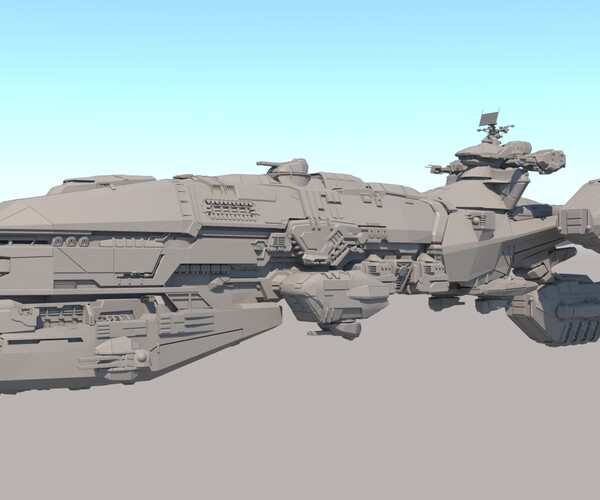 ArtStation - Space Battle Cruiser. | Resources