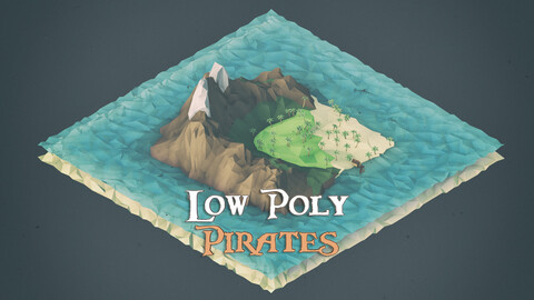 Low Poly Pirates 3D Asset Pack