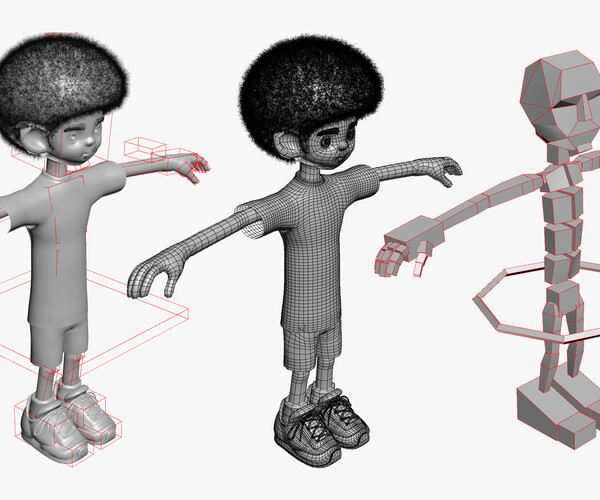 ArtStation - Afro Kid | Game Assets